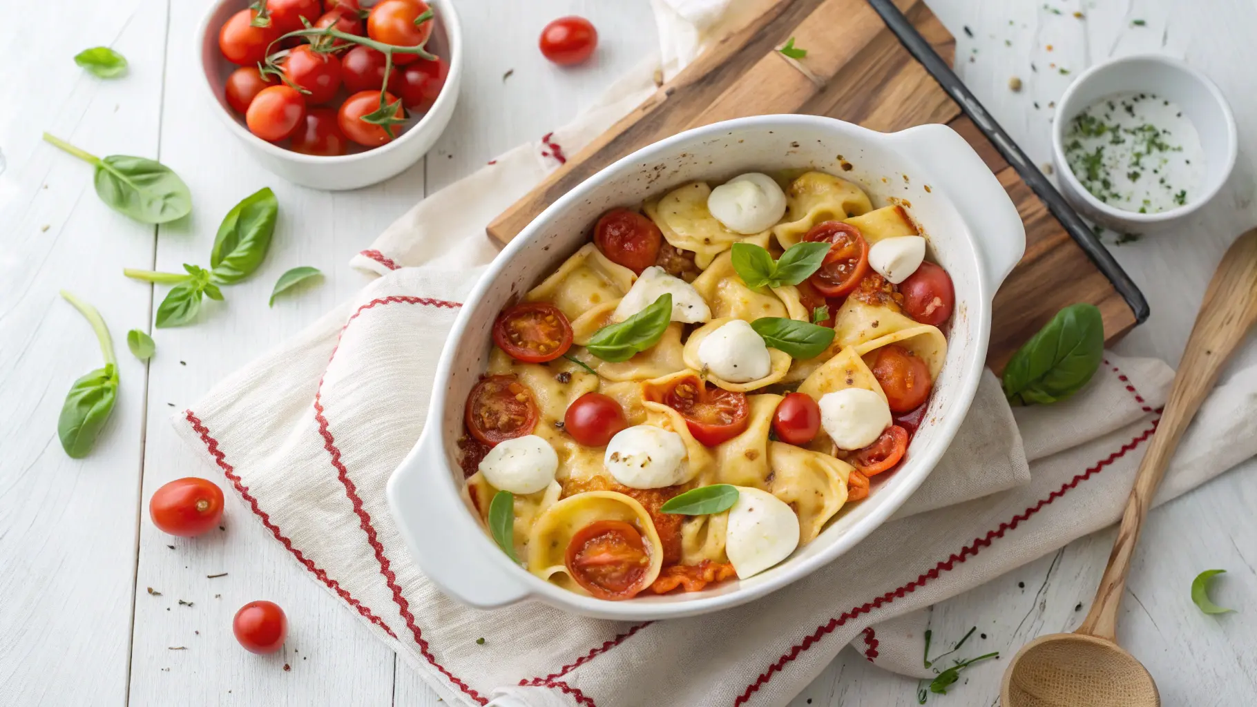 Tortellini-Auflauf mit Tomaten und Mozzarella: Ein Italienischer Genussmoment