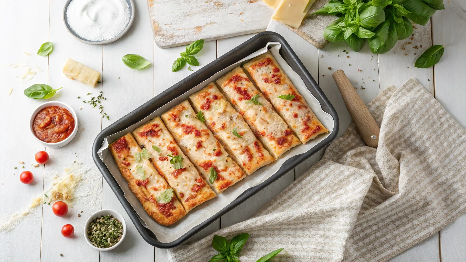 Handliche Pizzasticks vom Blech: Ein Unglaublich Praktisches Rezept