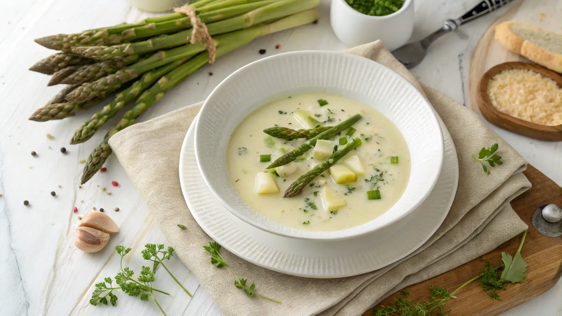 Klassische Spargelcremesuppe: Ein Unglaublich Cremiges Rezept