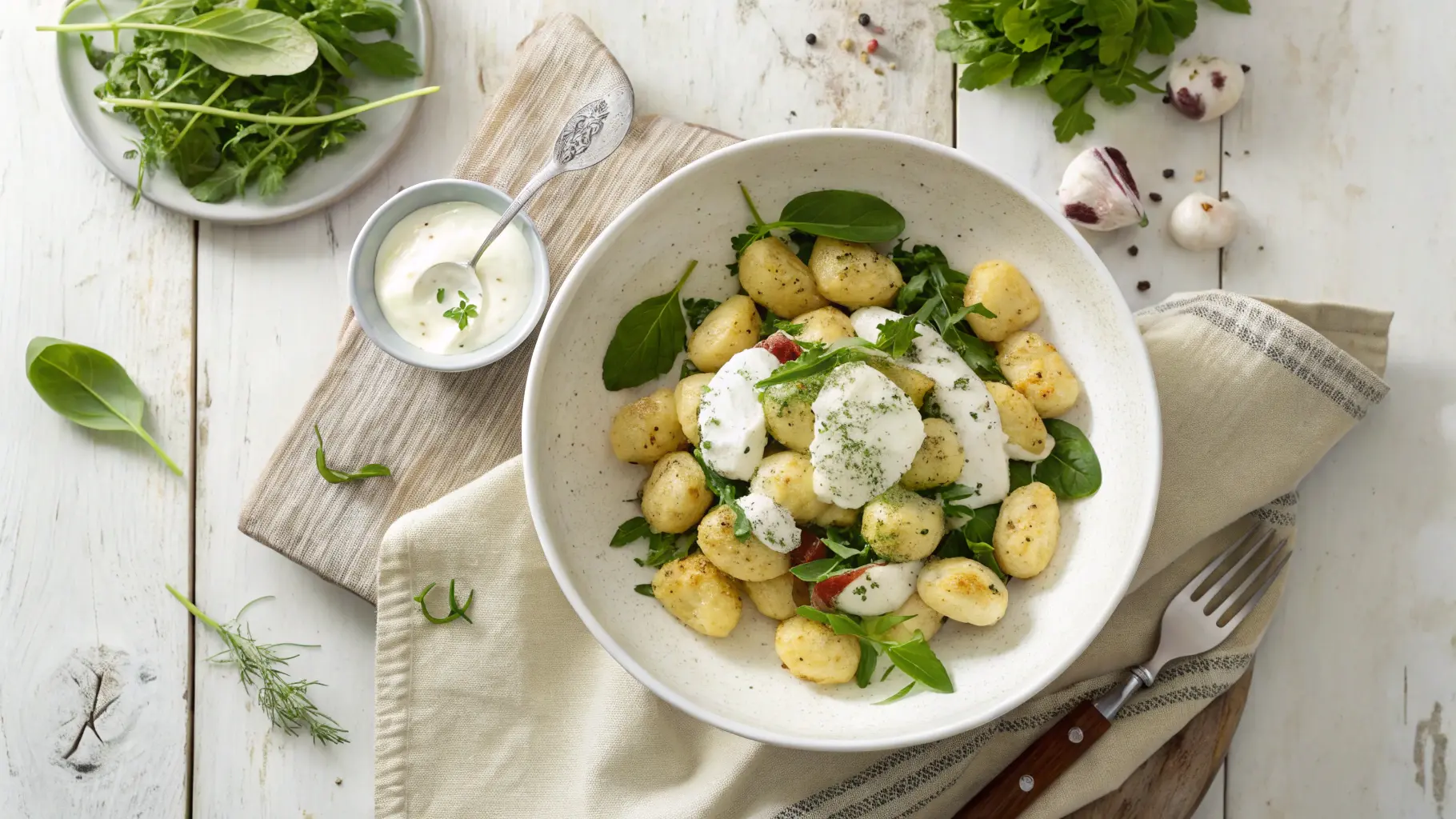 Knuspriger Gnocchi-Salat mit Joghurt-Dressing: Ein Unglaublich Frisches Rezept