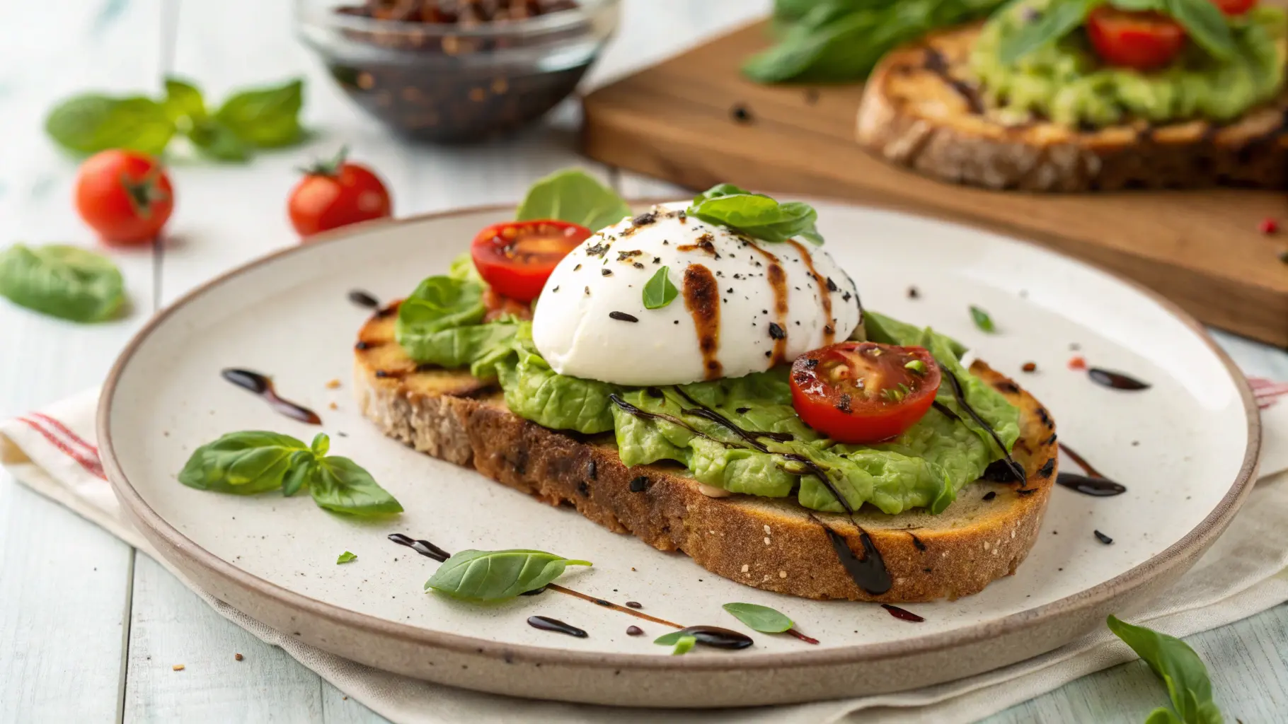 Avocado-Burrata-Brüschetta: Ein Frühlingshafter Genuss