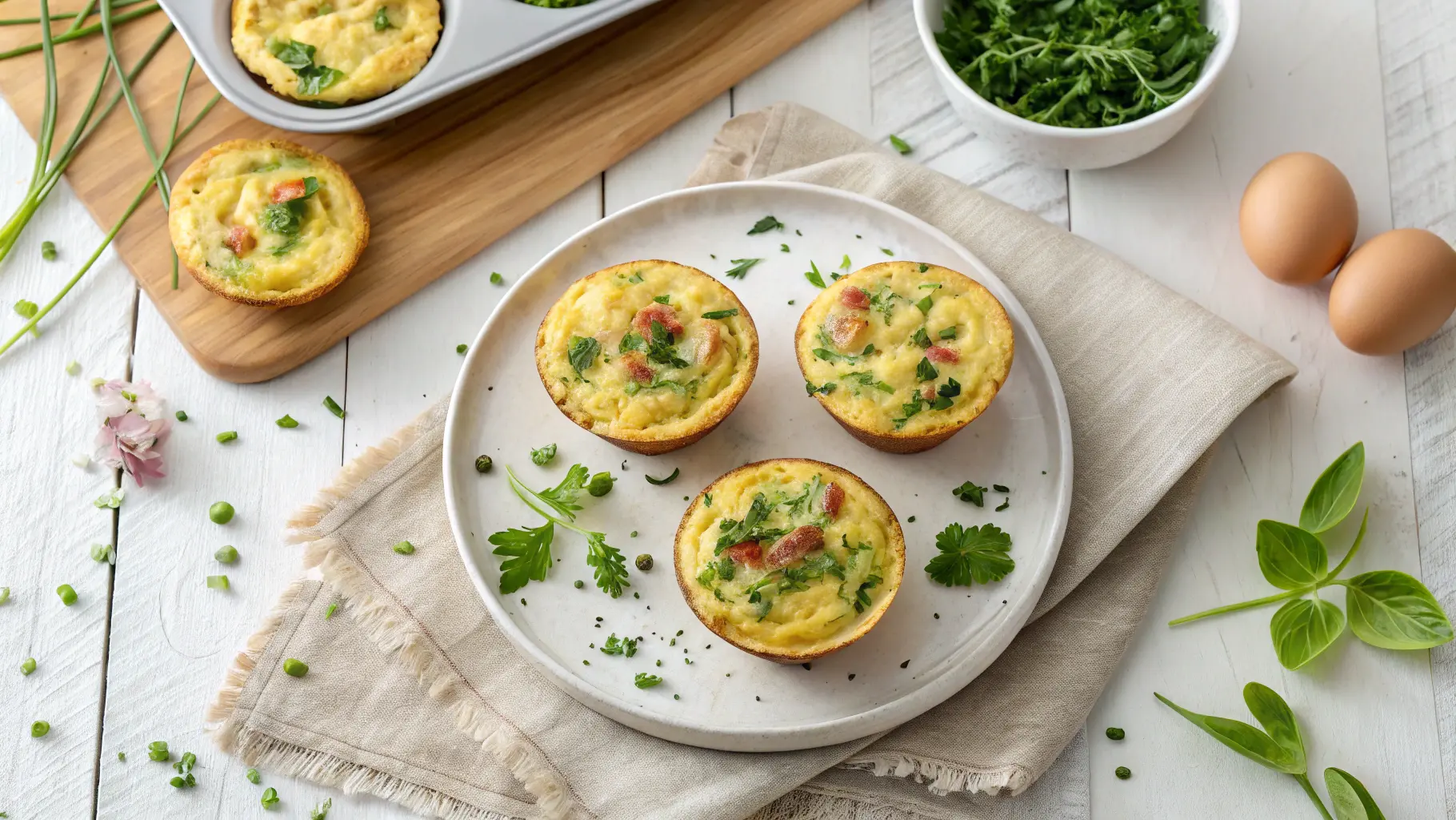 Frühlings-Omelett-Muffins: Ein Sonniger Start in den Tag