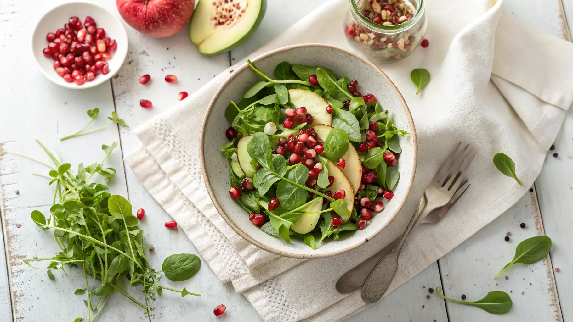 Granatapfel-Salat mit Feldsalat: Ein Fruchtiger Frühlingsgenuss