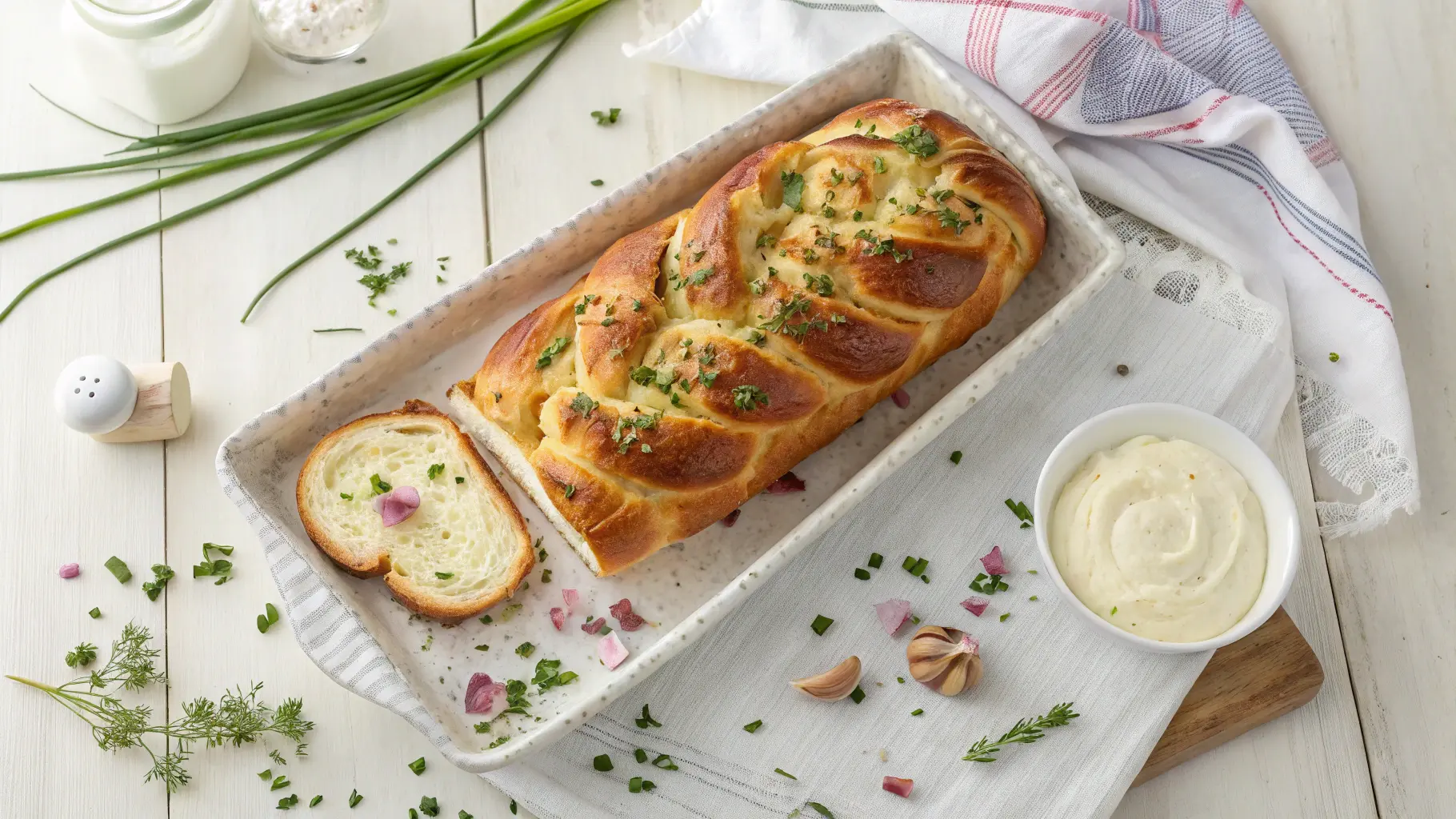 Knoblauch-Schinken-Käse-Zopf: Ein Würziger Backgenuss