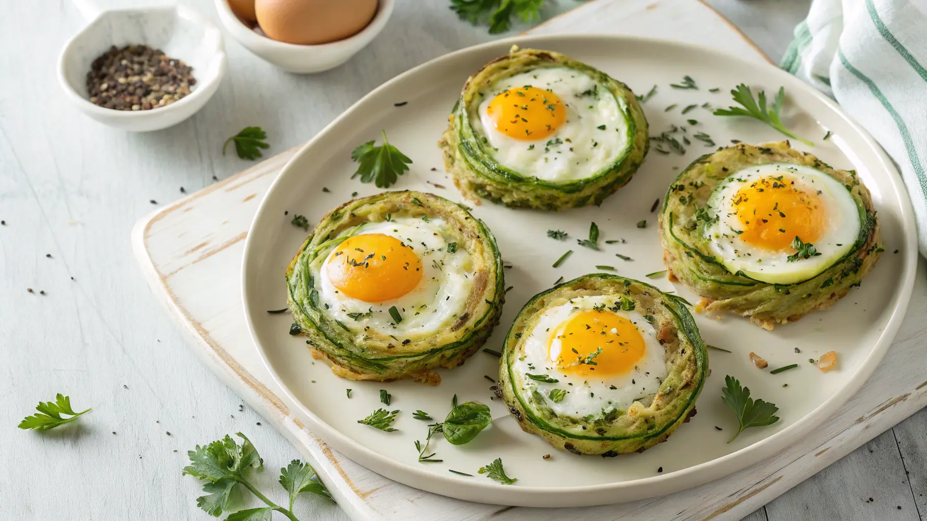 Zucchini-Nester mit Spiegelei: Ein Frühlingshafter Genuss